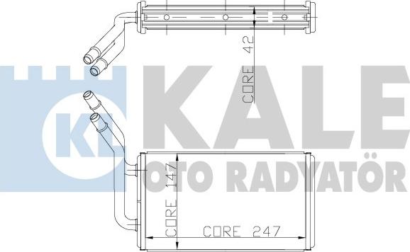 KALE OTO RADYATÖR 149800 - Теплообменник, отопление салона autosila-amz.com