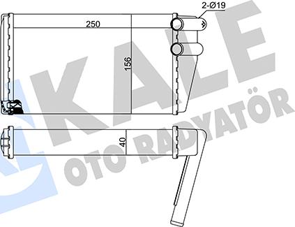 KALE OTO RADYATÖR 149700 - Теплообменник, отопление салона autosila-amz.com