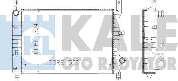 KALE OTO RADYATÖR 145900 - Радиатор, охлаждение двигателя autosila-amz.com