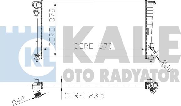 KALE OTO RADYATÖR 160900 - Радиатор, охлаждение двигателя autosila-amz.com