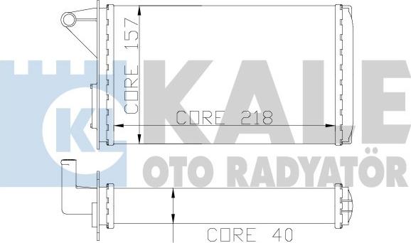 KALE OTO RADYATÖR 117100 - Теплообменник, отопление салона autosila-amz.com