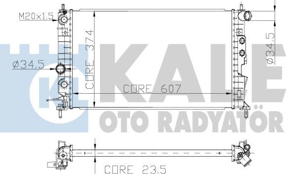 KALE OTO RADYATÖR 134100 - Радиатор, охлаждение двигателя autosila-amz.com