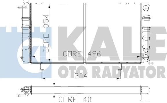 KALE OTO RADYATÖR 138600 - Радиатор, охлаждение двигателя autosila-amz.com