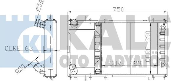 KALE OTO RADYATÖR 121299 - Радиатор, охлаждение двигателя autosila-amz.com