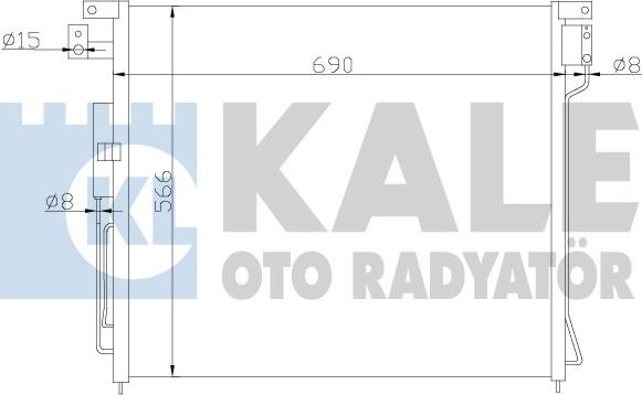 KALE OTO RADYATÖR 393200 - Конденсатор кондиционера autosila-amz.com