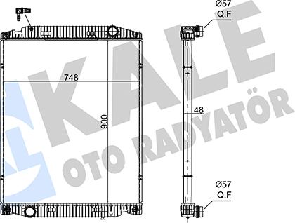 KALE OTO RADYATÖR 349485 - Радиатор, охлаждение двигателя autosila-amz.com