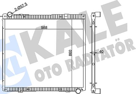 KALE OTO RADYATÖR 349425 - Радиатор, охлаждение двигателя autosila-amz.com