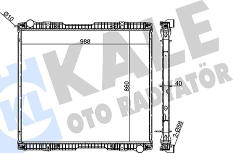 KALE OTO RADYATÖR 349340 - Радиатор, охлаждение двигателя autosila-amz.com