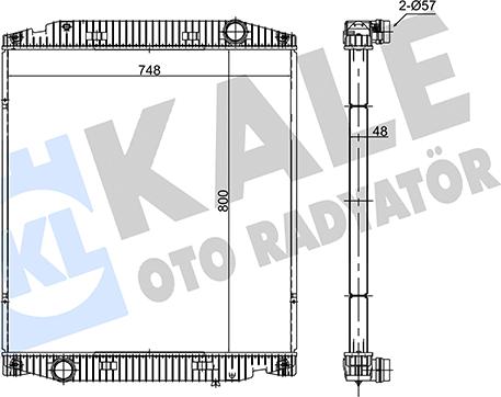 KALE OTO RADYATÖR 349385 - Радиатор, охлаждение двигателя autosila-amz.com