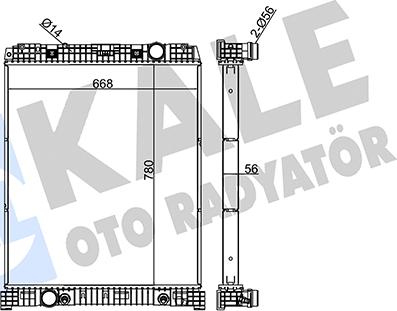 KALE OTO RADYATÖR 349380 - Радиатор, охлаждение двигателя autosila-amz.com