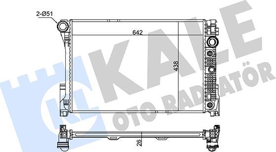 KALE OTO RADYATÖR 345975 - Радиатор, охлаждение двигателя autosila-amz.com