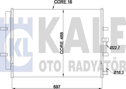 KALE OTO RADYATÖR 345695 - Конденсатор кондиционера autosila-amz.com