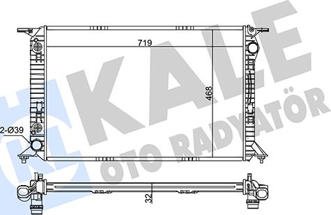 KALE OTO RADYATÖR 345860 - Радиатор, охлаждение двигателя autosila-amz.com