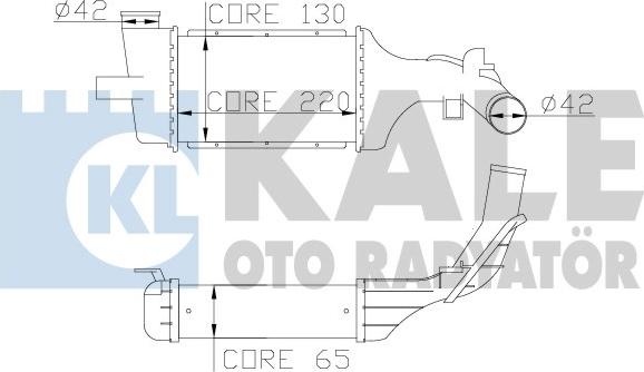 KALE OTO RADYATÖR 345300 - Интеркулер, теплообменник турбины autosila-amz.com