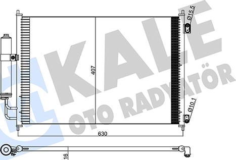 KALE OTO RADYATÖR 345275 - Конденсатор кондиционера autosila-amz.com