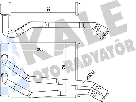 KALE OTO RADYATÖR 346555 - Теплообменник, отопление салона autosila-amz.com