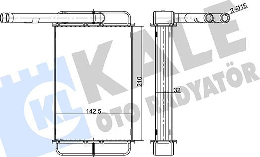 KALE OTO RADYATÖR 346530 - Теплообменник, отопление салона autosila-amz.com