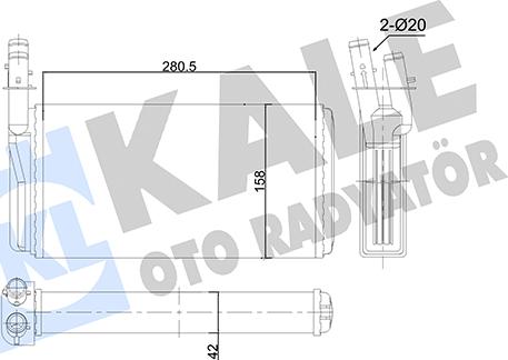 KALE OTO RADYATÖR 346525 - Теплообменник, отопление салона autosila-amz.com