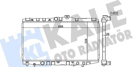 KALE OTO RADYATÖR 346045 - Радиатор, охлаждение двигателя autosila-amz.com