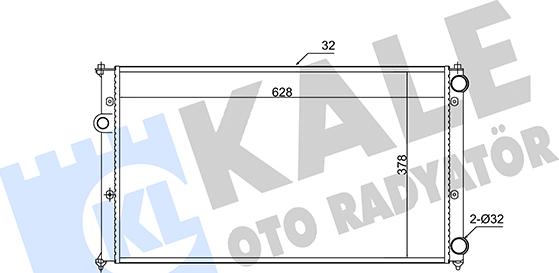 KALE OTO RADYATÖR 346055 - Радиатор, охлаждение двигателя autosila-amz.com