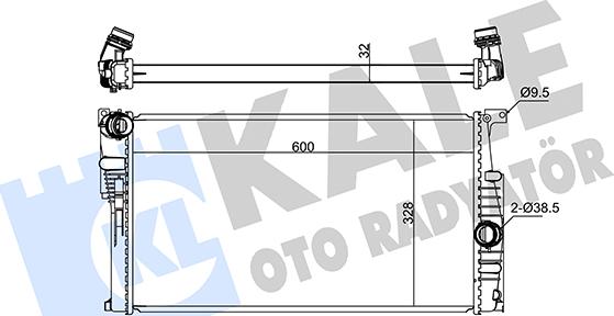 KALE OTO RADYATÖR 346075 - Радиатор, охлаждение двигателя autosila-amz.com