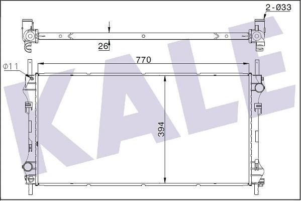 KALE OTO RADYATÖR 346115 - Радиатор, охлаждение двигателя autosila-amz.com