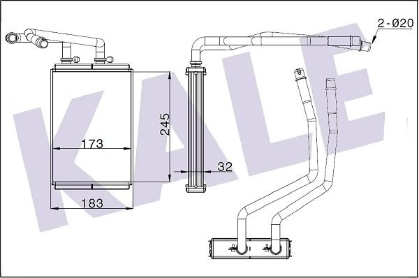 KALE OTO RADYATÖR 346840 - Теплообменник, отопление салона autosila-amz.com