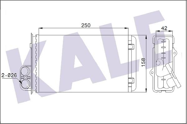 KALE OTO RADYATÖR 346305 - Теплообменник, отопление салона autosila-amz.com