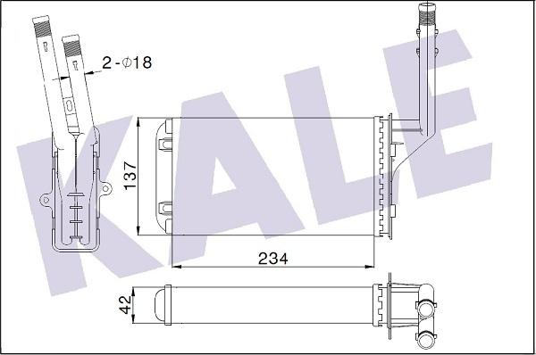 KALE OTO RADYATÖR 346275 - Теплообменник, отопление салона autosila-amz.com