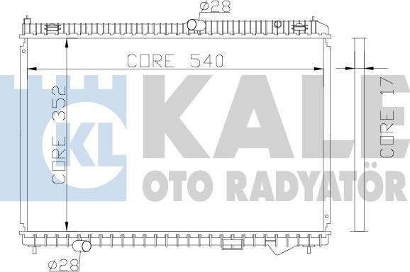 KALE OTO RADYATÖR 341945 - Радиатор, охлаждение двигателя autosila-amz.com