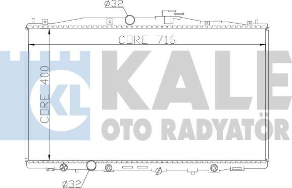 KALE OTO RADYATÖR 341955 - Радиатор, охлаждение двигателя autosila-amz.com