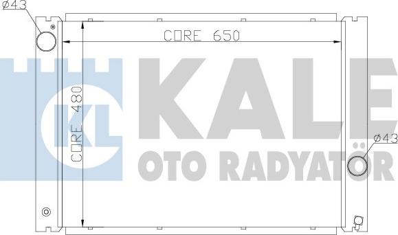 KALE OTO RADYATÖR 341905 - Радиатор, охлаждение двигателя autosila-amz.com