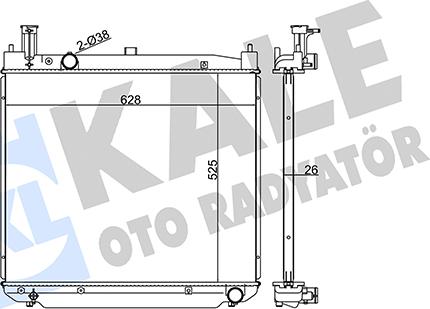 KALE OTO RADYATÖR 348165 - Радиатор, охлаждение двигателя autosila-amz.com