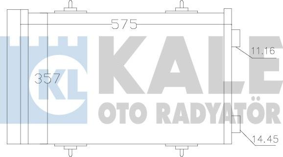 KALE OTO RADYATÖR 343090 - Конденсатор кондиционера autosila-amz.com