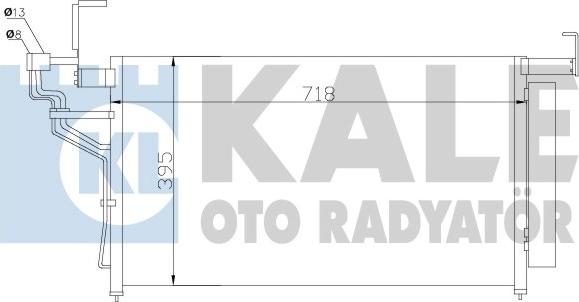 KALE OTO RADYATÖR 343010 - Конденсатор кондиционера autosila-amz.com