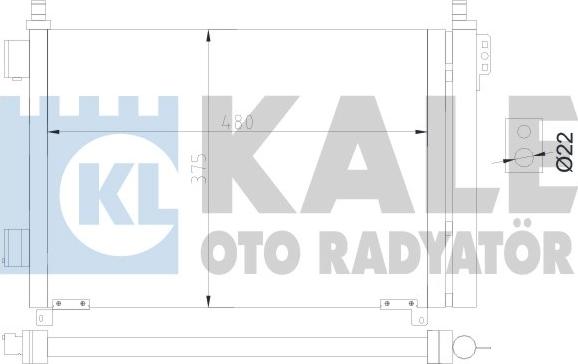 KALE OTO RADYATÖR 343170 - Конденсатор кондиционера autosila-amz.com
