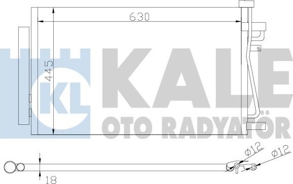 KALE OTO RADYATÖR 343310 - Конденсатор кондиционера autosila-amz.com