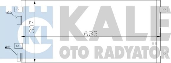 KALE OTO RADYATÖR 343205 - Конденсатор кондиционера autosila-amz.com