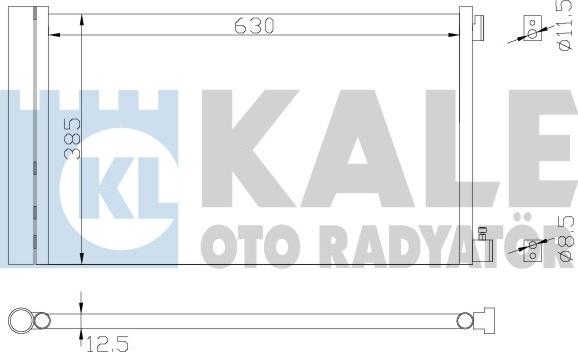 KALE OTO RADYATÖR 342905 - Конденсатор кондиционера autosila-amz.com