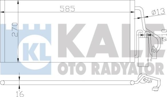 KALE OTO RADYATÖR 342915 - Конденсатор кондиционера autosila-amz.com