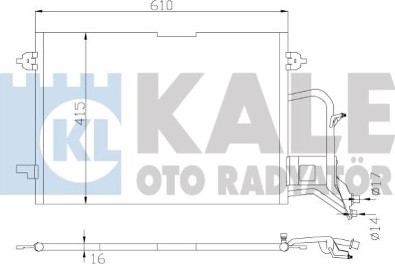 KALE OTO RADYATÖR 342935 - Конденсатор кондиционера autosila-amz.com