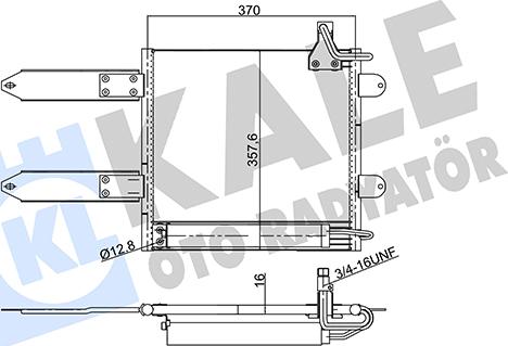 KALE OTO RADYATÖR 342930 - Конденсатор кондиционера autosila-amz.com