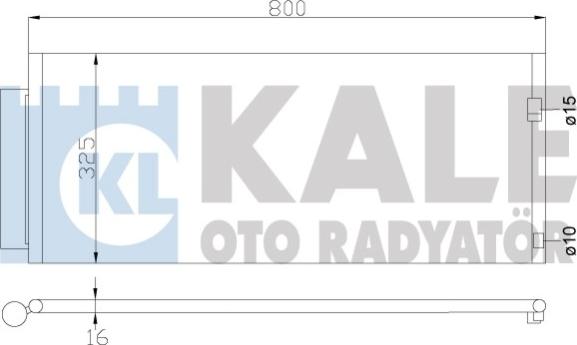 KALE OTO RADYATÖR 342970 - Конденсатор кондиционера autosila-amz.com