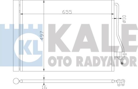 KALE OTO RADYATÖR 342490 - Конденсатор кондиционера autosila-amz.com