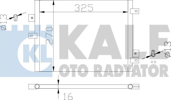 KALE OTO RADYATÖR 342440 - Конденсатор кондиционера autosila-amz.com