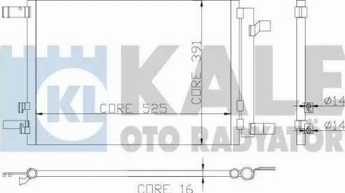 KALE OTO RADYATÖR 342405 - Конденсатор кондиционера autosila-amz.com