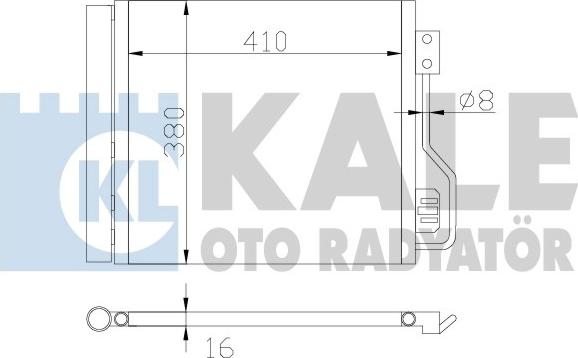 KALE OTO RADYATÖR 342545 - Конденсатор кондиционера autosila-amz.com