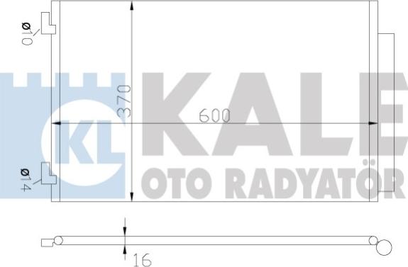 KALE OTO RADYATÖR 342655 - Конденсатор кондиционера autosila-amz.com