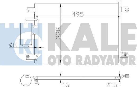 KALE OTO RADYATÖR 342635 - Конденсатор кондиционера autosila-amz.com