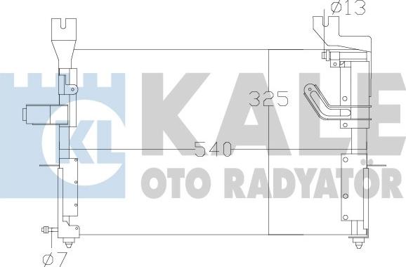 KALE OTO RADYATÖR 342620 - Конденсатор кондиционера autosila-amz.com